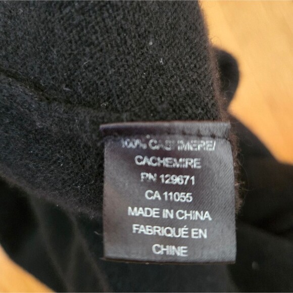 Cashmere caged arms sweater Tyrone size M Cut Out Sleeves Black - Picture 5 of 6